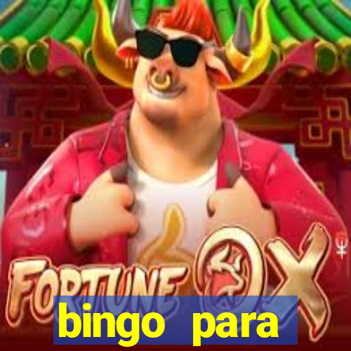 bingo para despedida de solteira para imprimir